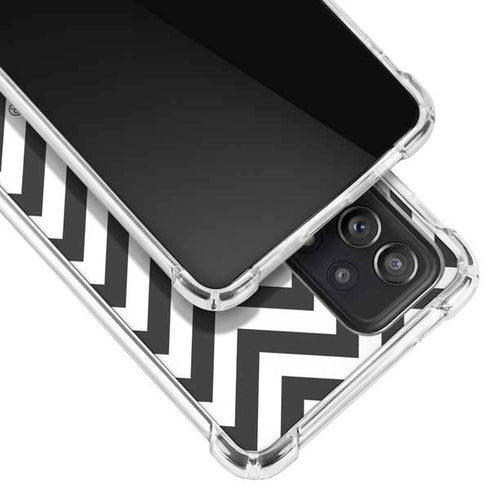 Michigan State University Spartans S Chevron Galaxy A72 5G Clear Case